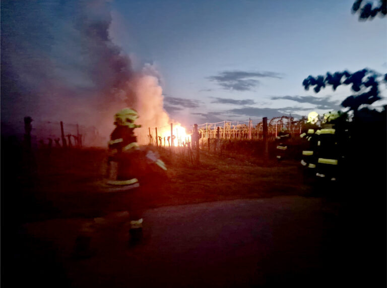 Mehr über den Artikel erfahren Traktorbrand im Weingarten