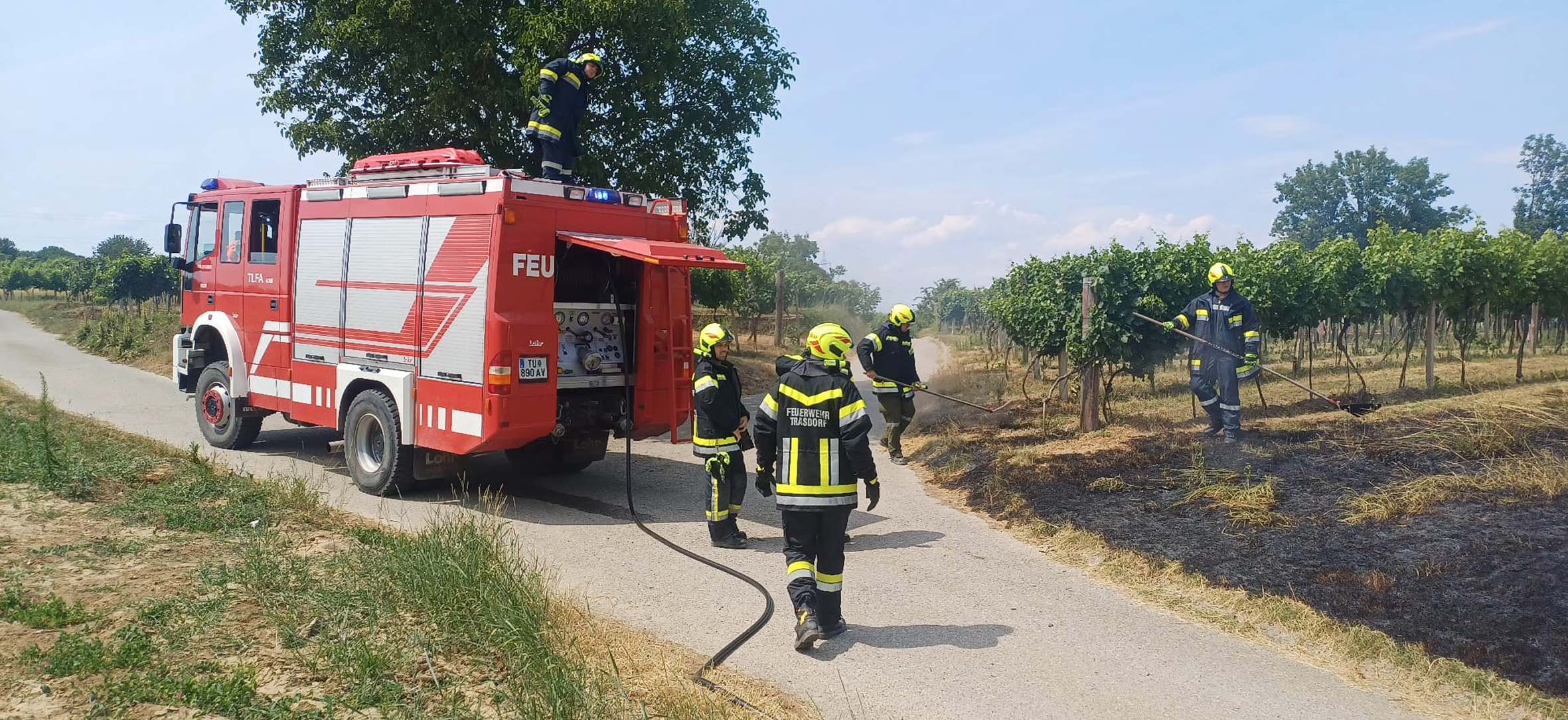 Du betrachtest gerade Flurbrand in Trasdorfer Weingärten